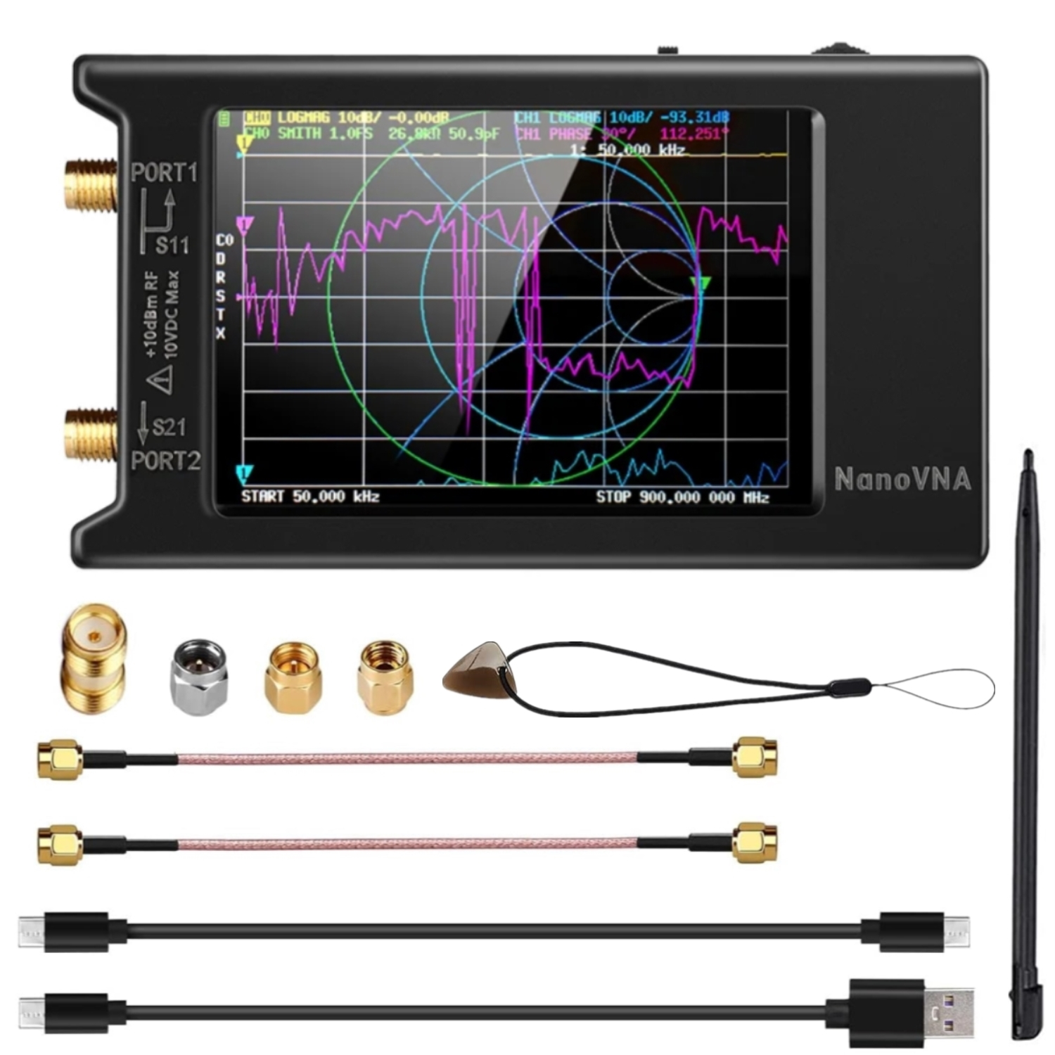 Векторний аналізатор NanoVNA-H4 (Zeenko)