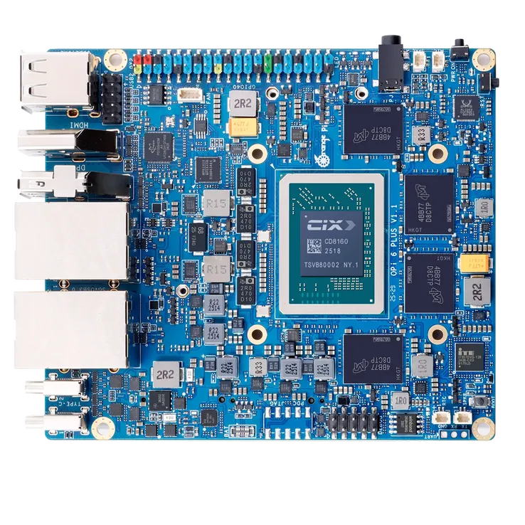 Мікрокомп'ютер Orange Pi 6 Plus 16G з охолодженням