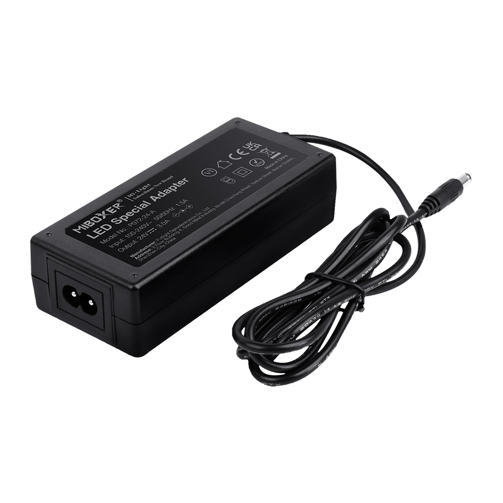 Блок живлення настільний 72W 24V, роз'єм:2.1x5.5mm, для світлодіодної стрічки P072-24-A Блок живлення настільний 72W 24V, роз'єм:2.1x5.5mm, для світлодіодної стрічки P072-24-A