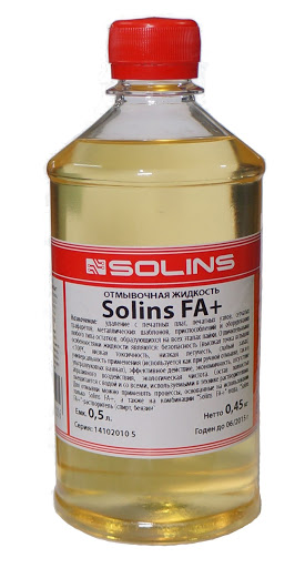 Отмывочная жидкоcть SOLINS FA+ 0,5л Отмывочная жидкоcть SOLINS FA+ 0,5л