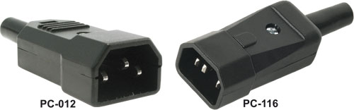 PC-012 C14 (E) Вилка IEC "тато" на кабель PC-012 C14 (E) Вилка IEC "тато" на кабель