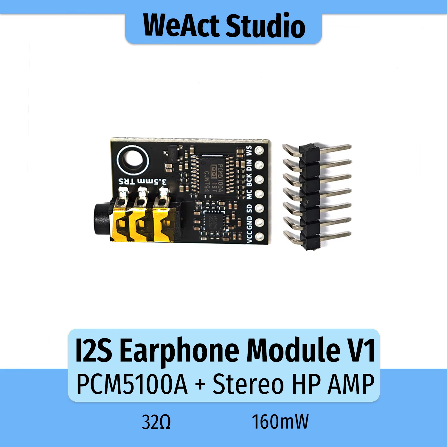 I2S Earphone Module PCM5100A