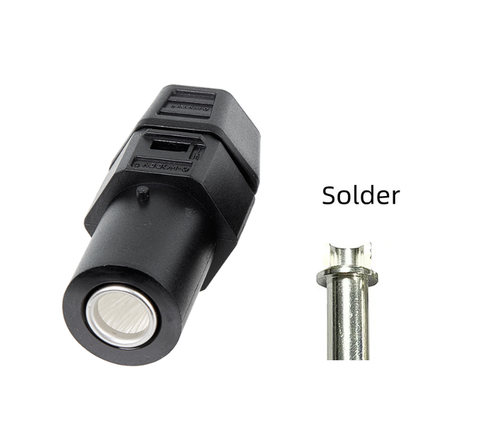 QS12H роз'єм (QS, мама, червоний, під пайку)