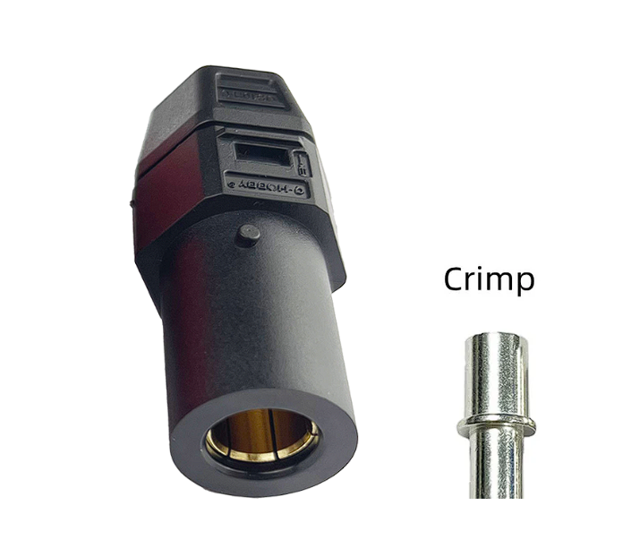 QS6H роз'єм (QS, мама, червоний, під обжим)