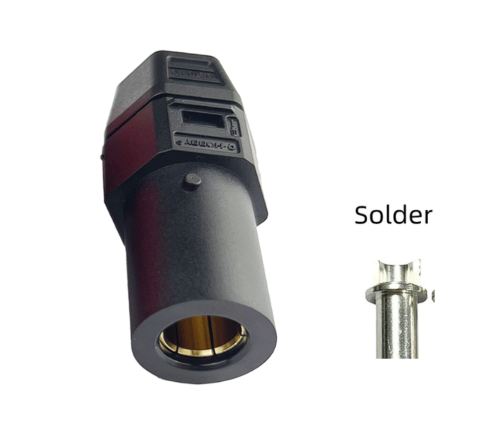 QS6H роз'єм (QS, мама, червоний, під пайку)