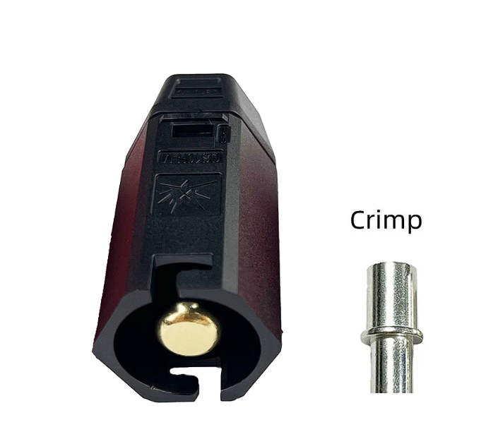 QS6H роз'єм (QS, тато, чорний, під обжим)