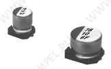 22uF 50V RC 6,3x5,8mm (ECAPSMD 22/50V 0606 105С RC Samwha) (электролитический конденсатор SMD)