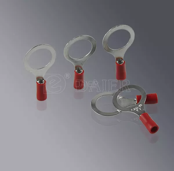 Кабельний наконечник кільцевий ізольований, луджена мідь на провід 4...6 mm², M8, RV5.5-8