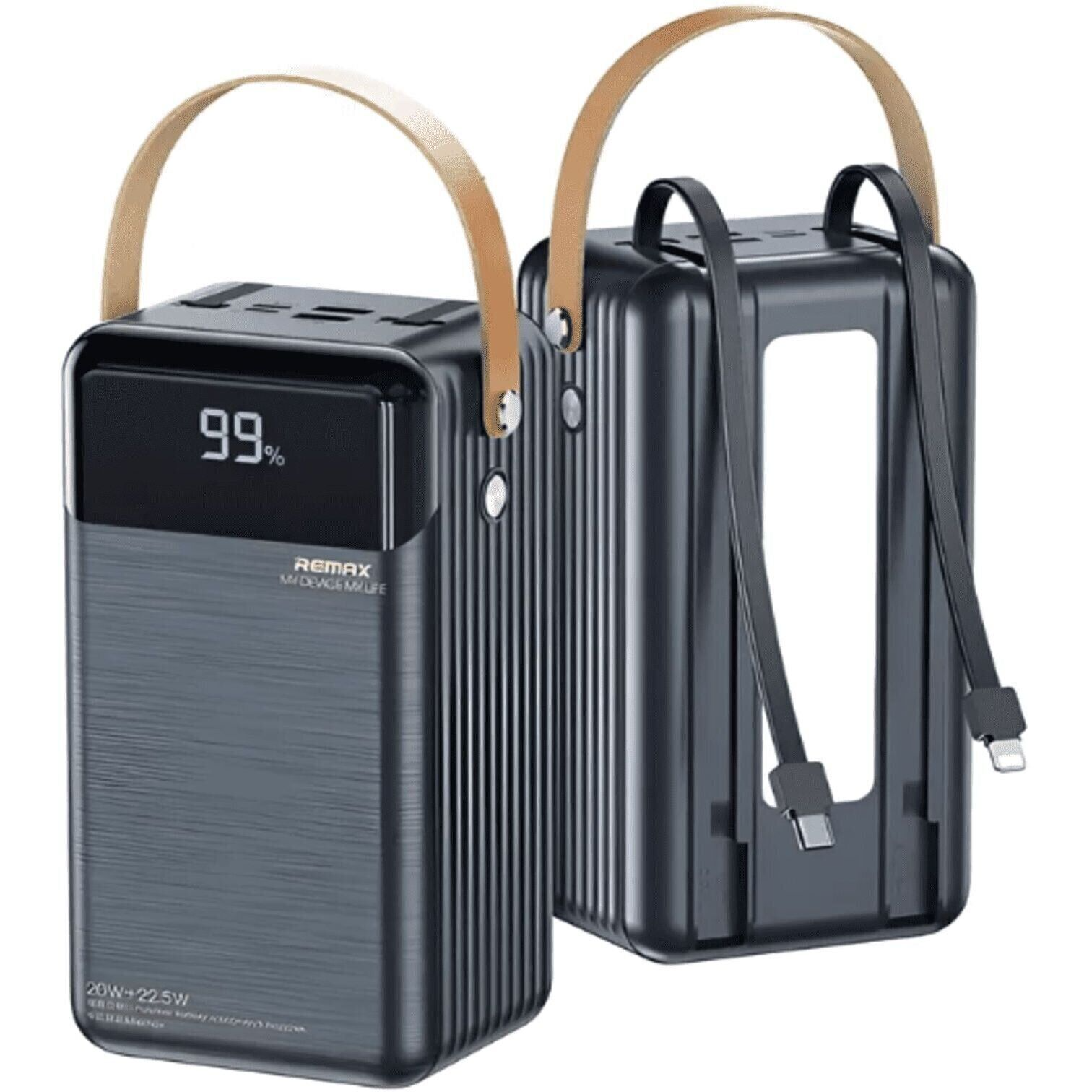 Power Bank 60000mAh (33000mAh: 5V/3A) Remax RPP-565, сірий