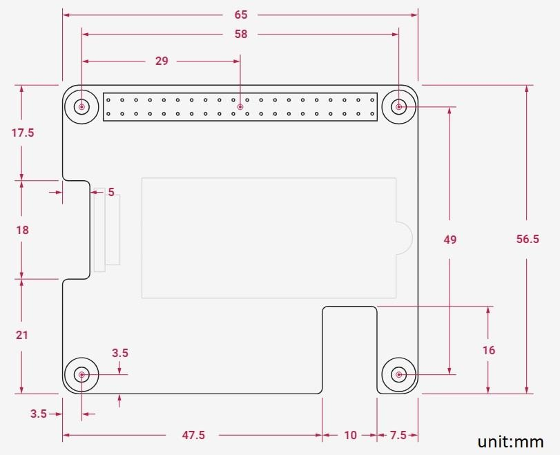 Модуль розширення Pi5 M.2 HAT+ PCIe Adapter SC1166