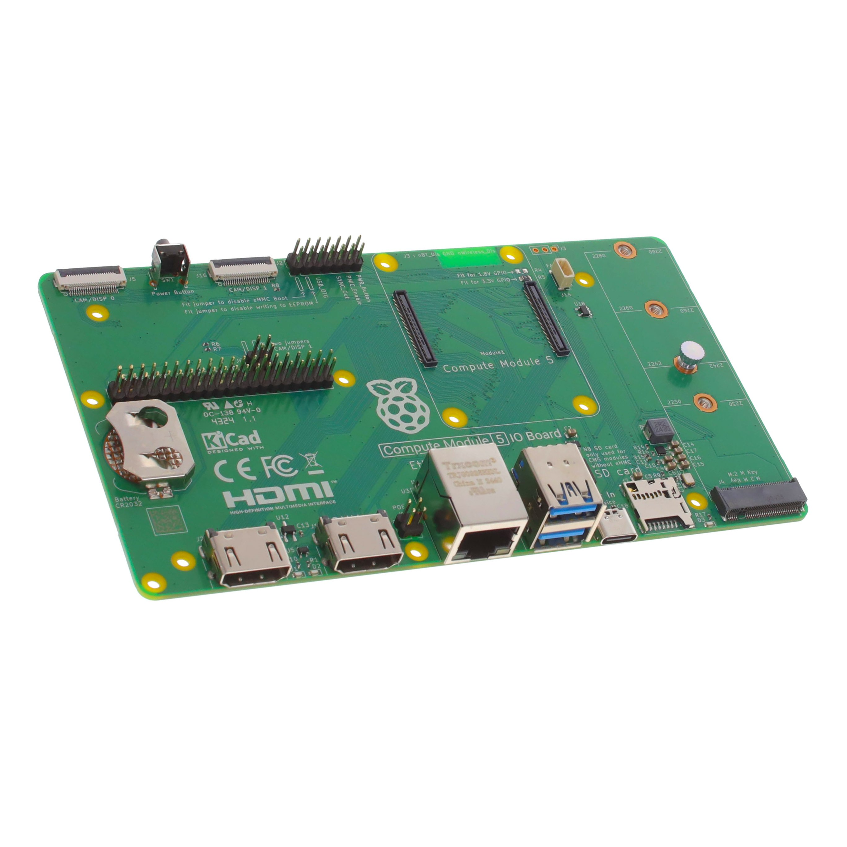 Материнський модуль Raspberry Pi Compute Module 5 I/O Board