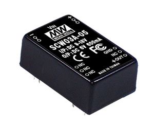 DC/DC перетворювач 3W, MeanWell SCW03B-05