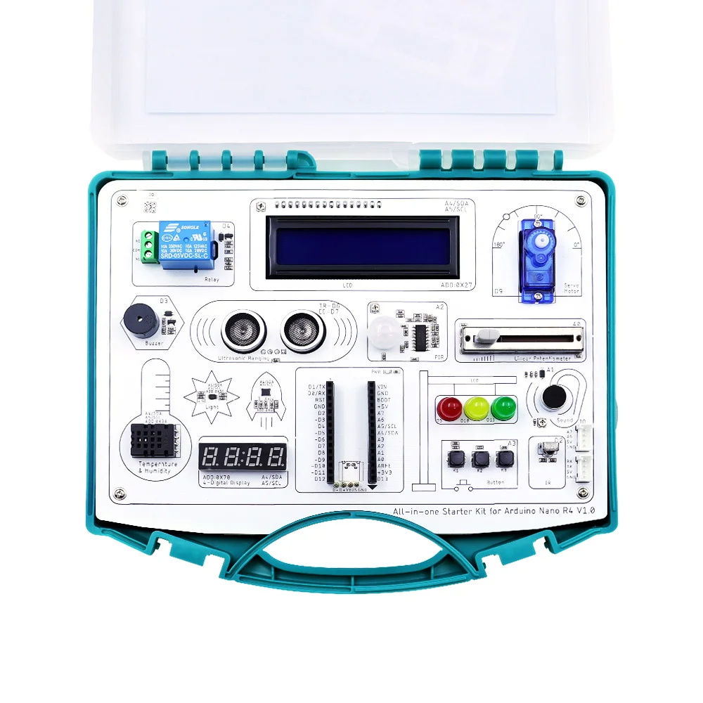 Набір All-in-one Starter Kit for Arduino NANO R4 with 20 lessons and 16 modules