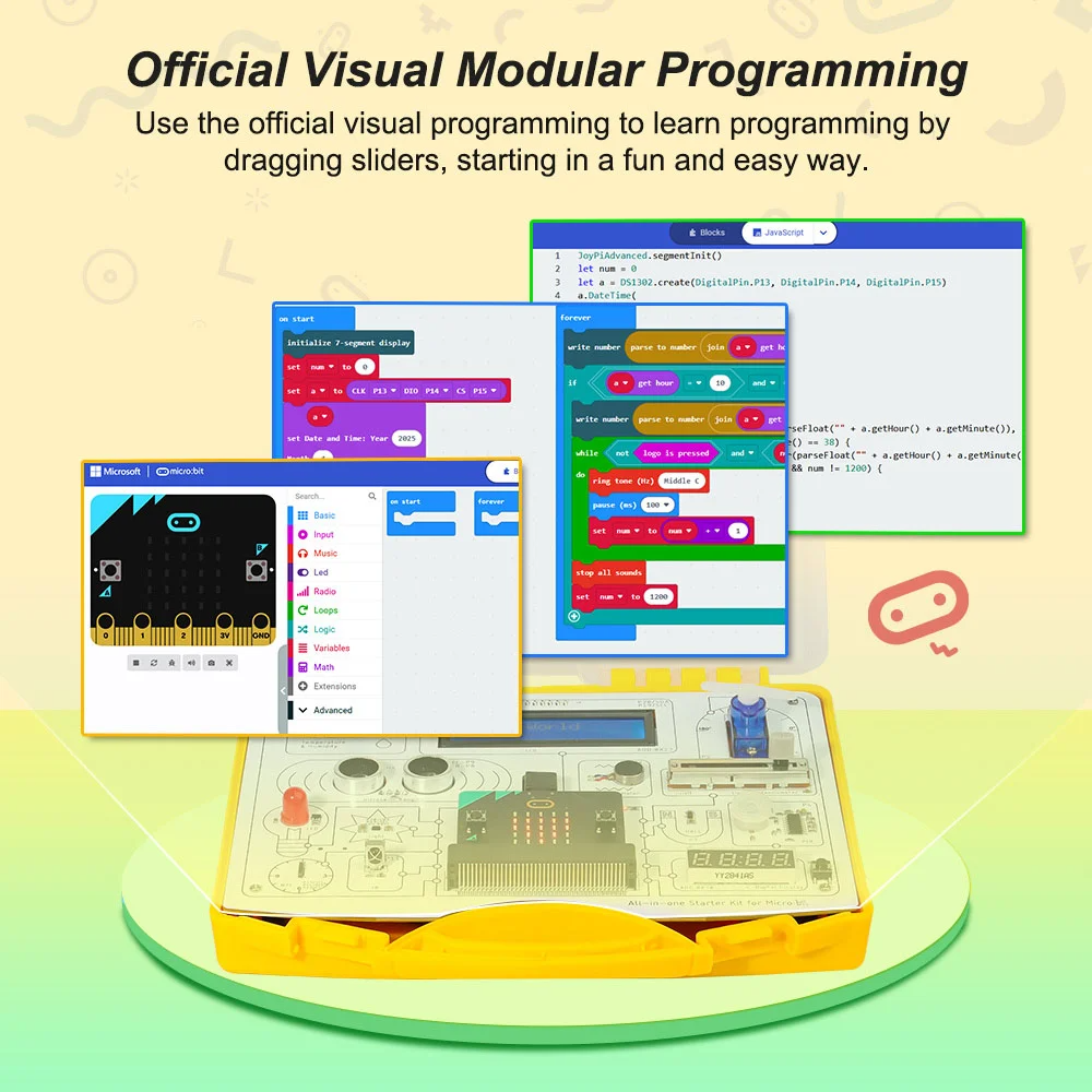 Набір All-in-one Starter Kit for Micro:bit with Common Board design: 13 Modules and 21 Lessons (Micro:bit нема в комплекті) Набір All-in-one Starter Kit for Micro:bit with Common Board design: 13 Modules and 21 Lessons (Micro:bit нема в комплекті)