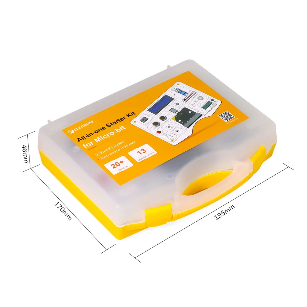 Набір All-in-one Starter Kit for Micro:bit with Common Board design: 13 Modules and 21 Lessons (Micro:bit нема в комплекті) Набір All-in-one Starter Kit for Micro:bit with Common Board design: 13 Modules and 21 Lessons (Micro:bit нема в комплекті)