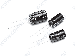 1000uF 16V SH 10x15mm (ECAP 1000/16V 1015 105C SH Yageo) (электролитический конденсатор)