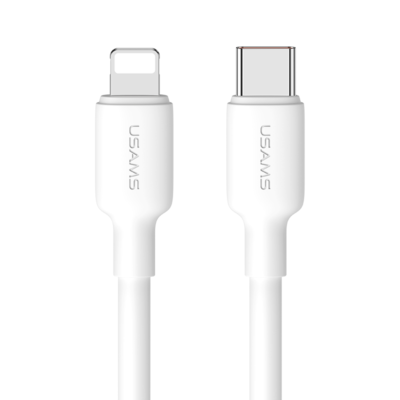 US-SJ611 U84 Type-C To Lightning PD 20W Charging & Data Cable 2m (SJ611USB01 White – USAMS)