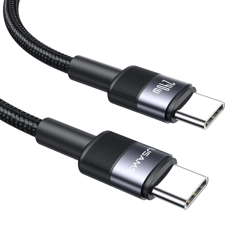 SJ727 240W Aluminum Alloy Data Cable Type-C To Type-C - SY Series 1.2M (SJ727USB01 Tarnish – USAMS)