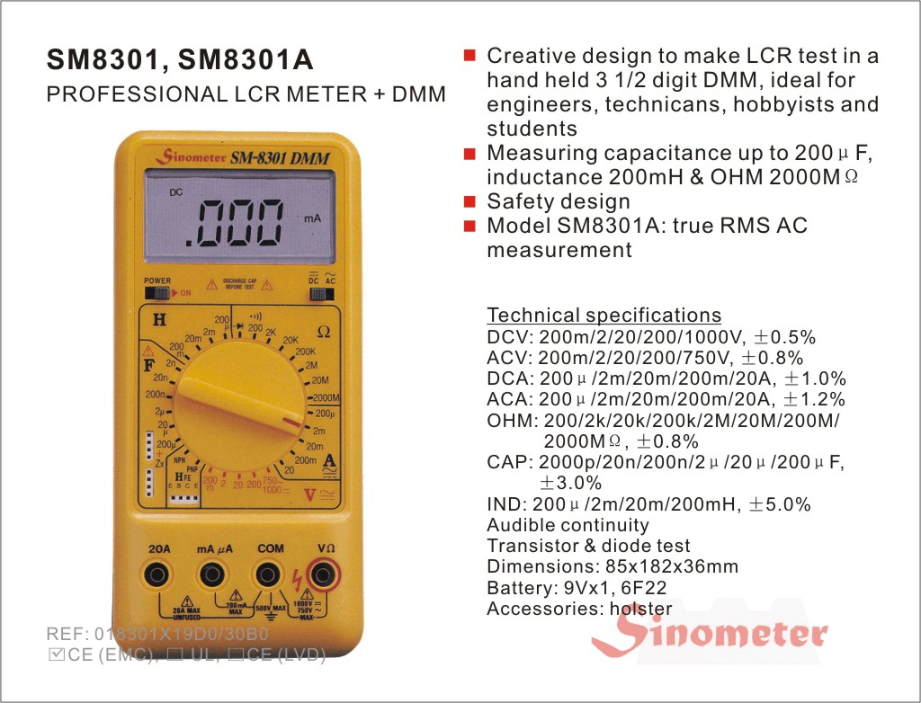 Мультиметр LCR-метр SE8301A Мультиметр LCR-метр SE8301A