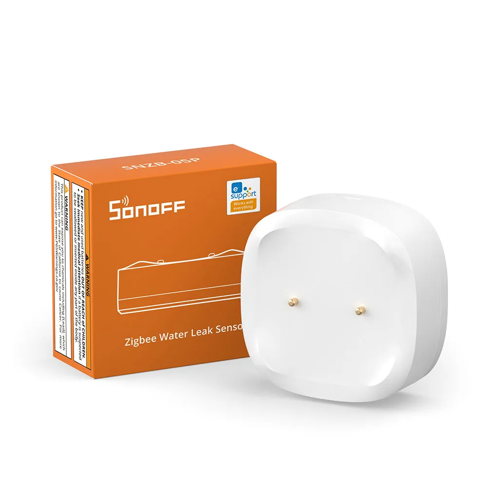 Датчик протікання води, SNZB-05P Water Leak Sensor (6920075741810 – Sonoff)