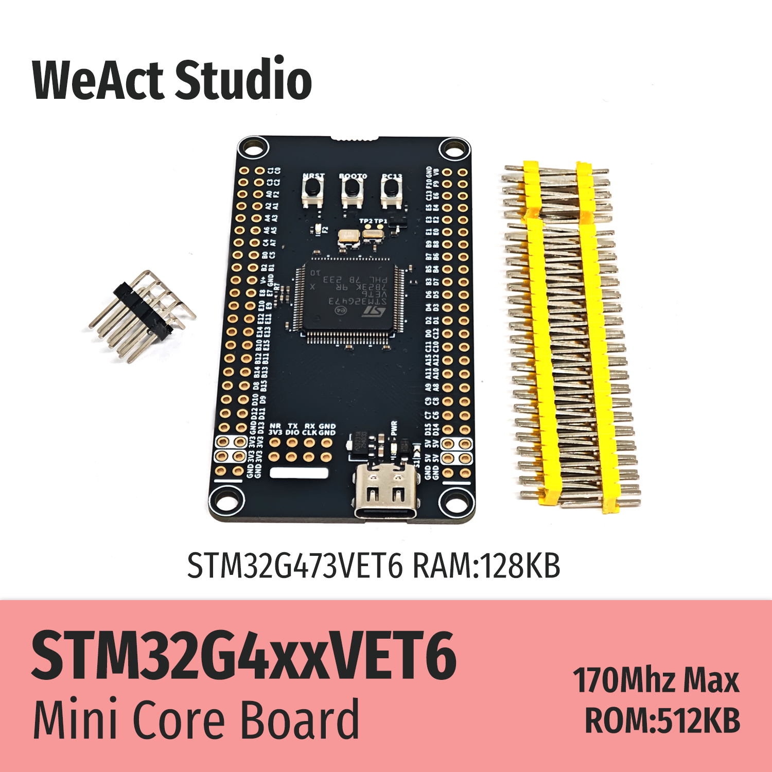 Налагоджувальна плата STM32G473VET6 (WeAct Studio)