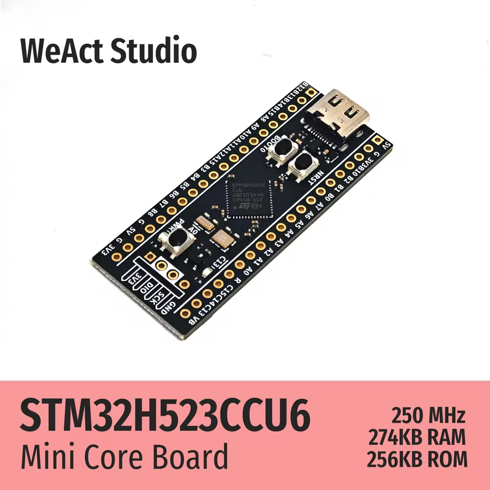 Налагоджувальна плата STM32H523CCU6 (WeAct Studio)
