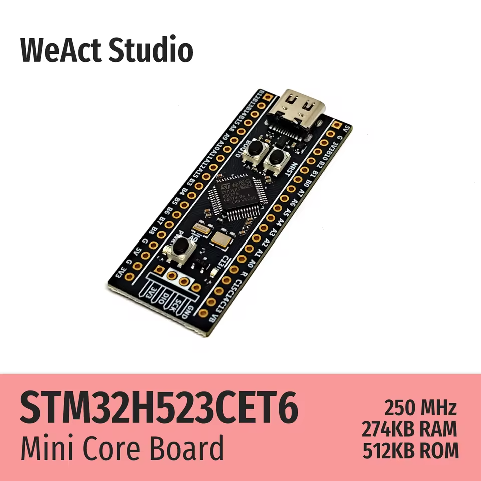 Налагоджувальна плата STM32H523CET6 (WeAct)