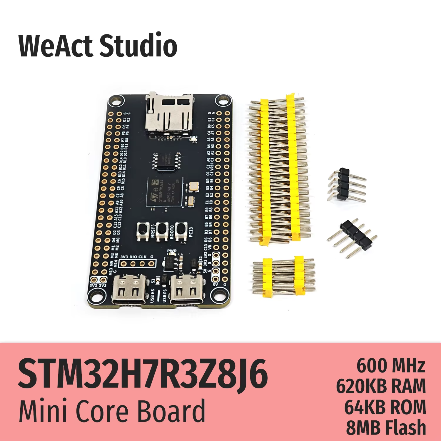 Налагоджувальна плата STM32H7R3Z8J6 (WeAct Studio)