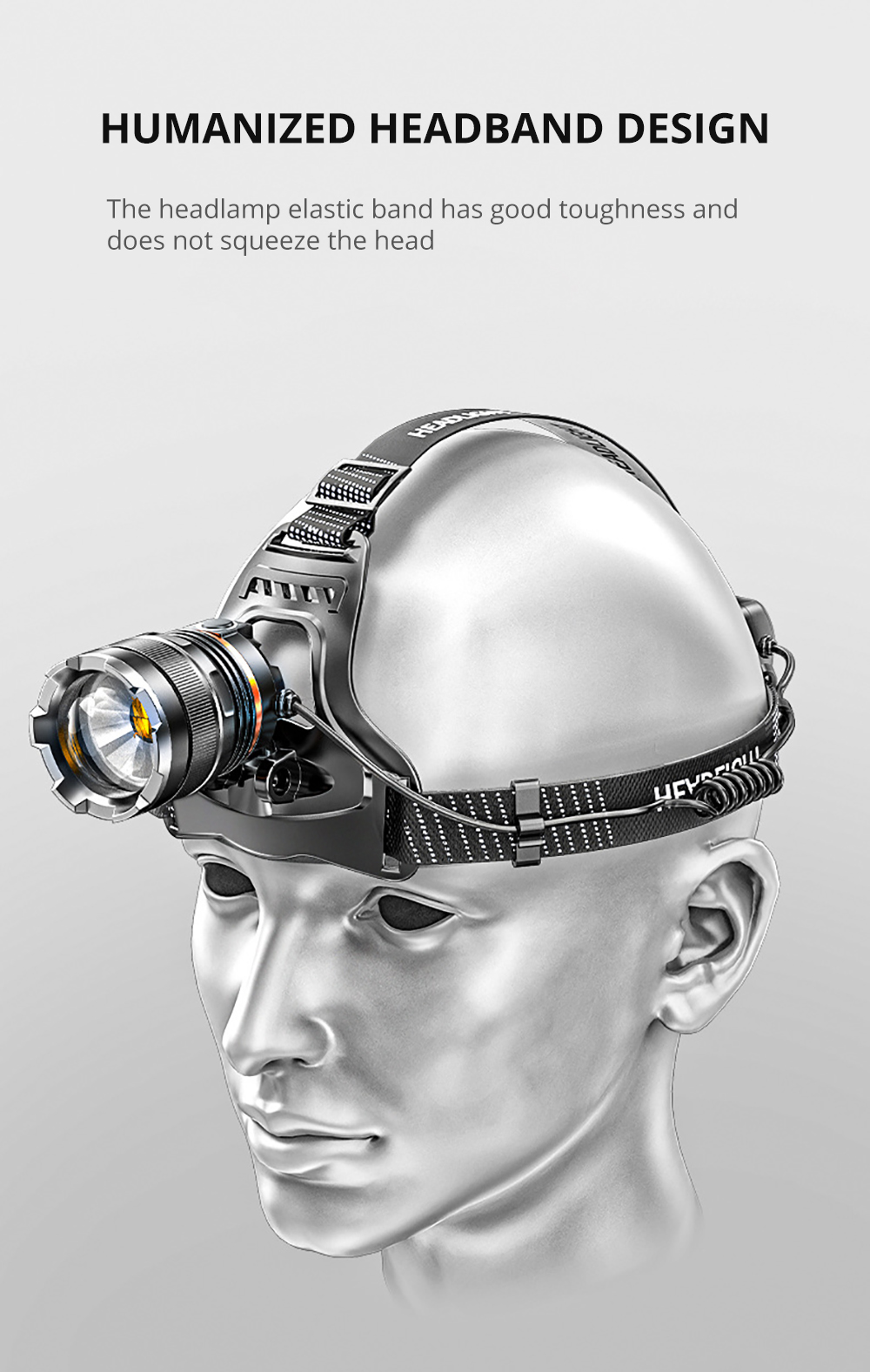 Налобний світлодіодний ліхтар на світлодіоді Cree XHP50, з датчиком руху Shustar (C026) T-070 with sensor