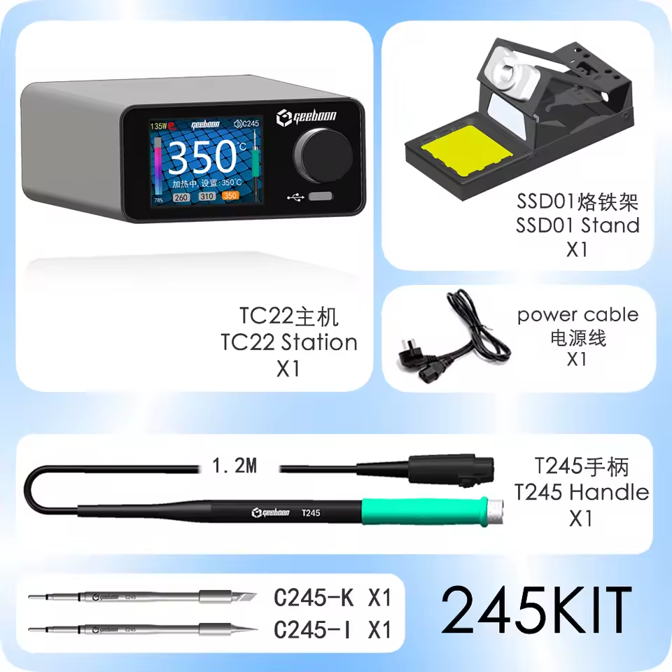 Паяльна станція GEEBOON TC22 + жало C245 Паяльна станція GEEBOON TC22 + жало C245