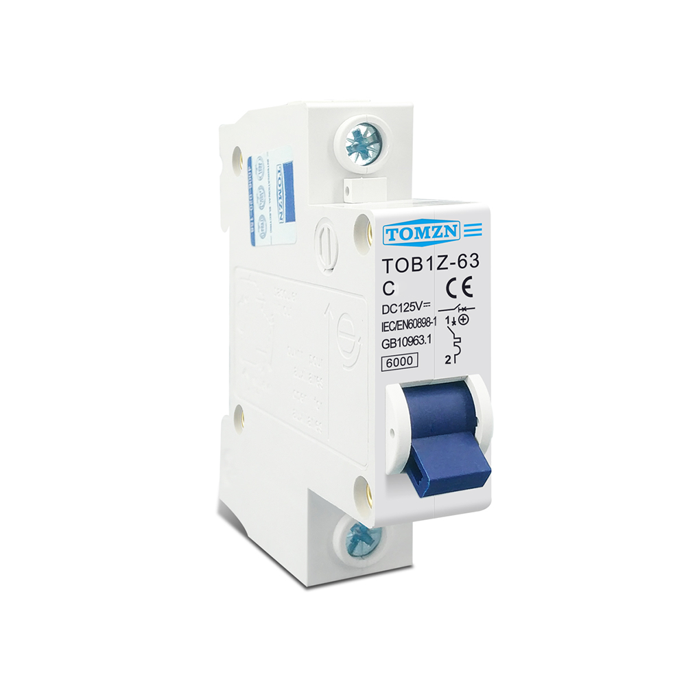 Автомат захисту постійного струму 1P 10A 125V MCB (TOB1Z-63 10A - TOMZN)