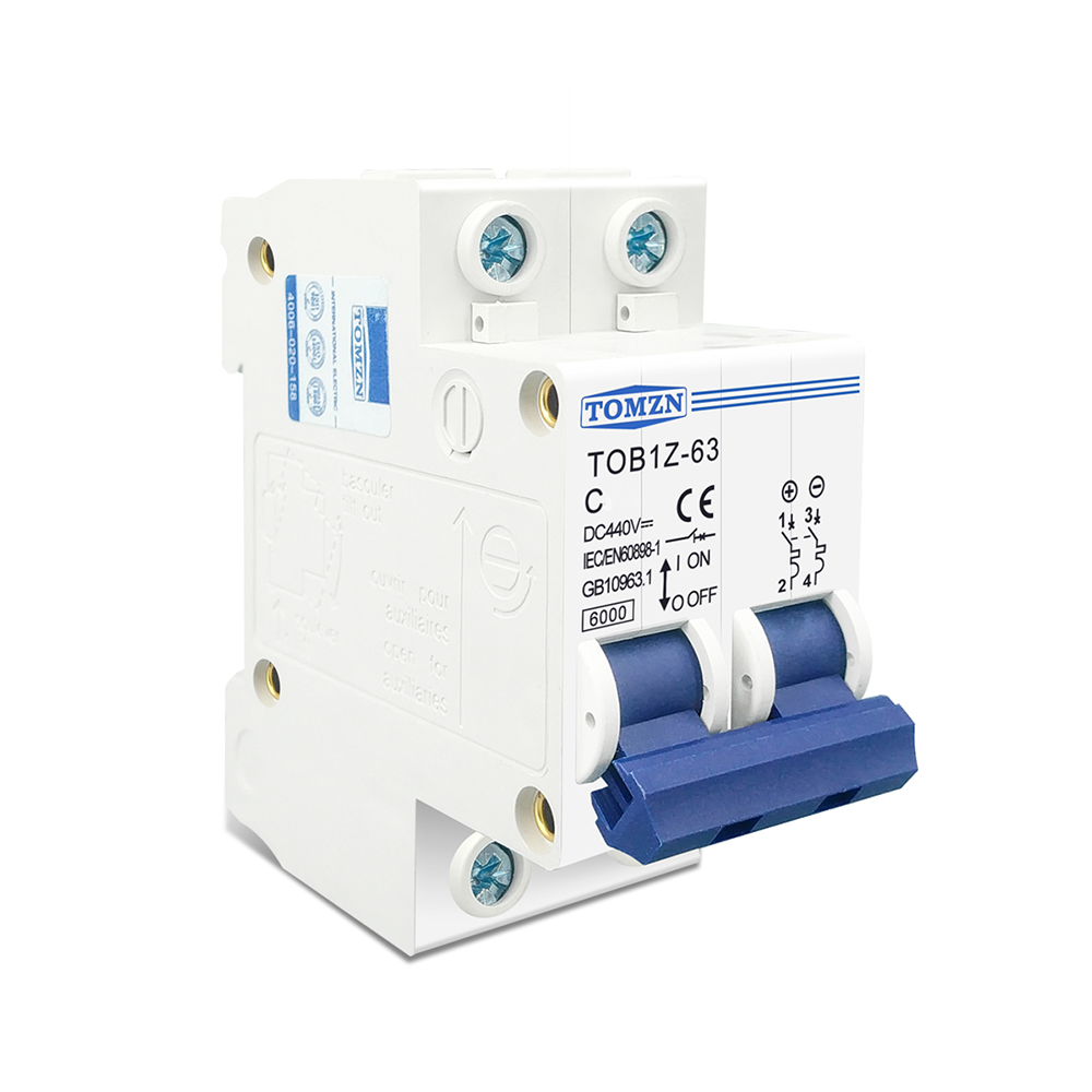 Автомат захисту постійного струму 2P 20A 440V MCB (TOB1Z-63 20A - TOMZN)