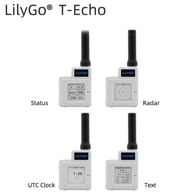 LILYGO® TTGO SoftRF T-Echo NRF52840 915MHz Black