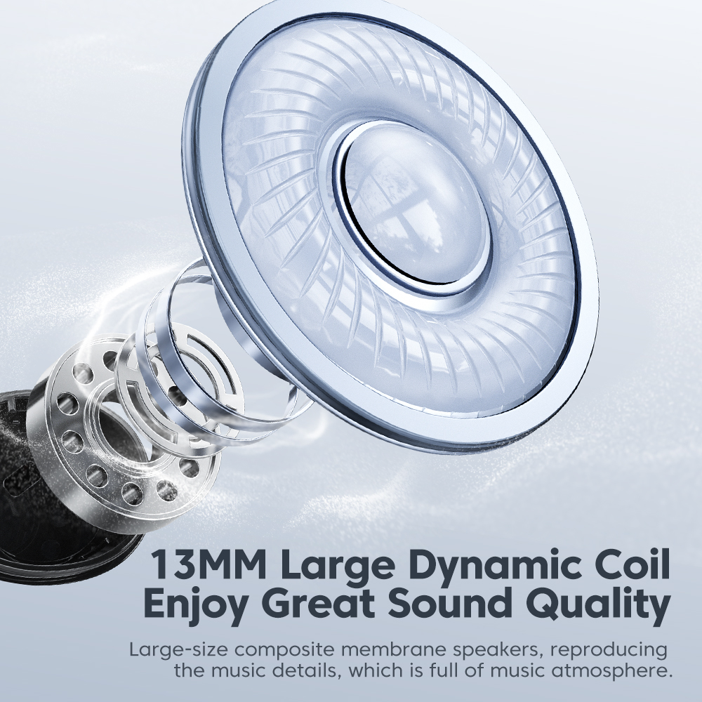 Навушники Bluetooth 5,4, чорні, TTWS-XX01