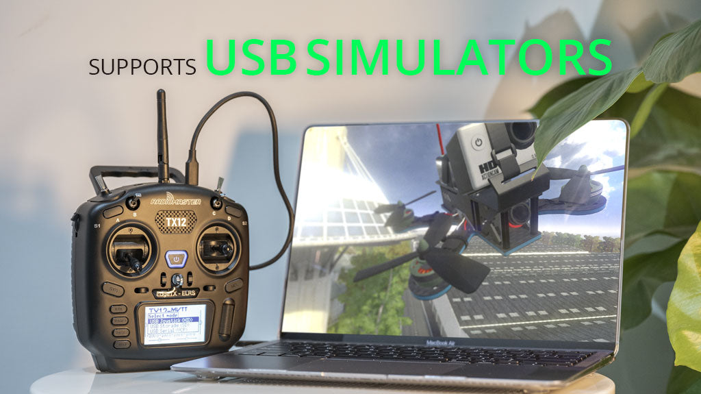 Пульт керування RadioMaster TX12 MKII, Mode 2, ELRS 2.4