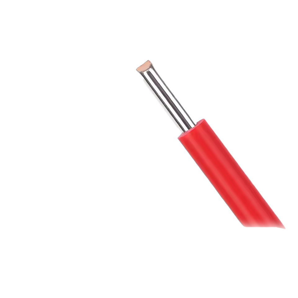 Провід одножильний луджений UL1007 (24AWG, 1x0.5mm2, мідь, PVC), червоний