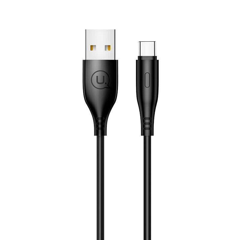 Кабель USB A plug - Type-C plug довжина 1m, чорний Usams (US-SJ267)
