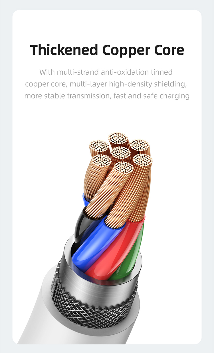 US-SJ612 U84 Type-C To Lightning PD 20W Charging & Data Cable 3m (SJ612USB01 White – USAMS)