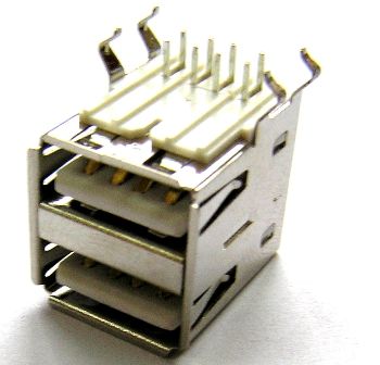 Гніздо USBA-2J (USB-A2D12F-0N4N, USBA-2G, KLS1-153)