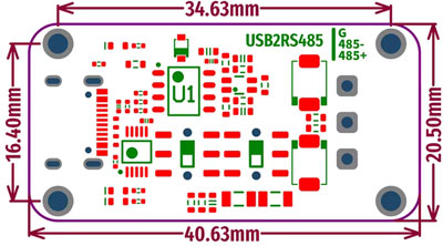 Перетворювач USB to 485 Serial Port Converter