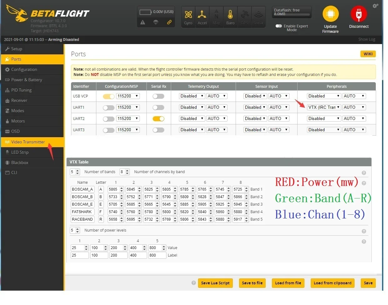Відеопередавач VTX для FPV, VTX30-800 5.8G 40CH 800mW