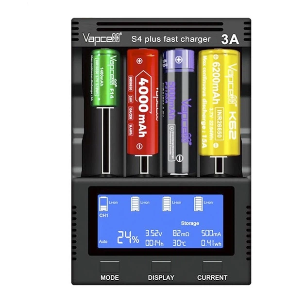 Зарядний пристрій Vapcell S4 plus V3.0