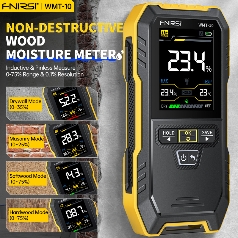 Індуктивний вологомір деревини WMT-10 Inductive Wood Moisture Meter
