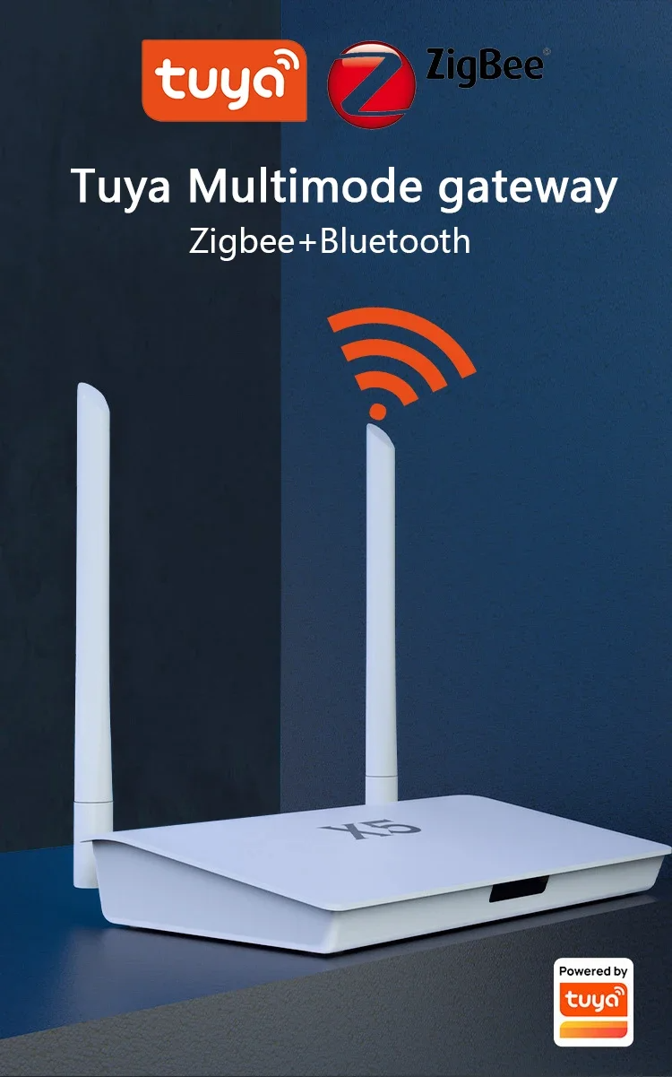 Розумний шлюз X5 Zigbee 3.0 Bluetooth із розеткою мережевого кабелю