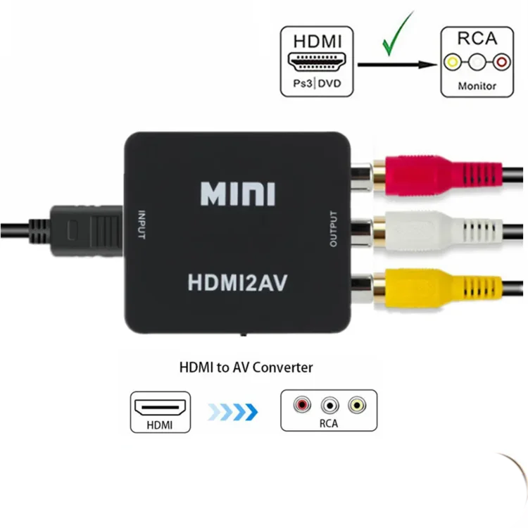 Відеоконвертер HDMI 720/1080P у AV/RCA