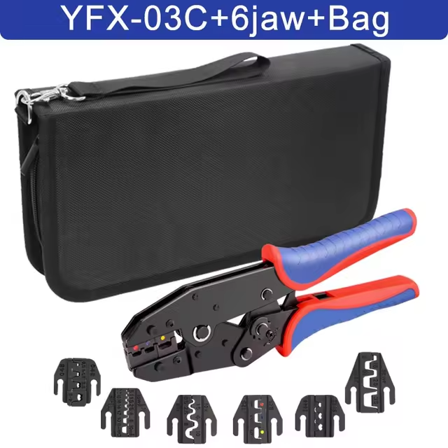 Обтискні кліщі YFX-03C + сумка + 6 матриць