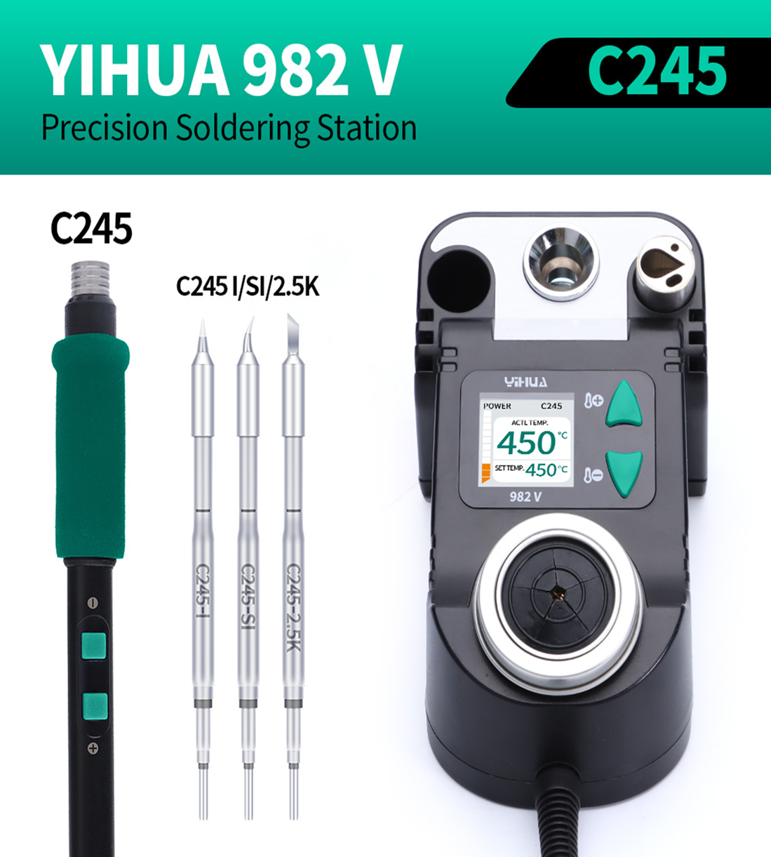 Паяльна станція YIHUA982-V-C245