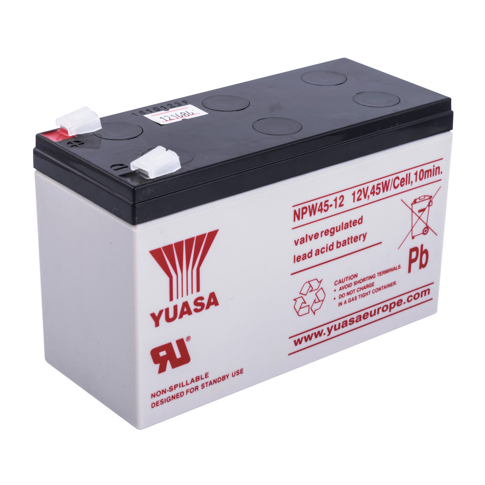 REC50-12, Yuasa Rechargeable Battery, Lead-Acid, 12V, 50Ah, Screw  Terminal, M5