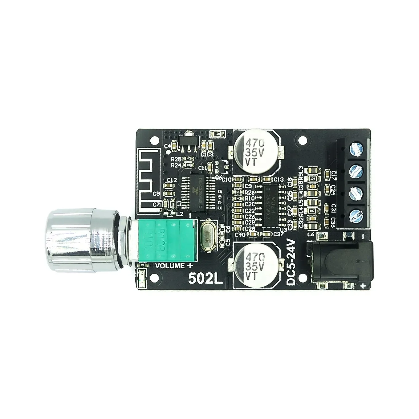 Цифровий підсилювач звукових частот (ПЗЧ) стерео 2.0 на TPA3116 з Bluetooth 5.0 50 * 50Вт ZK-502L