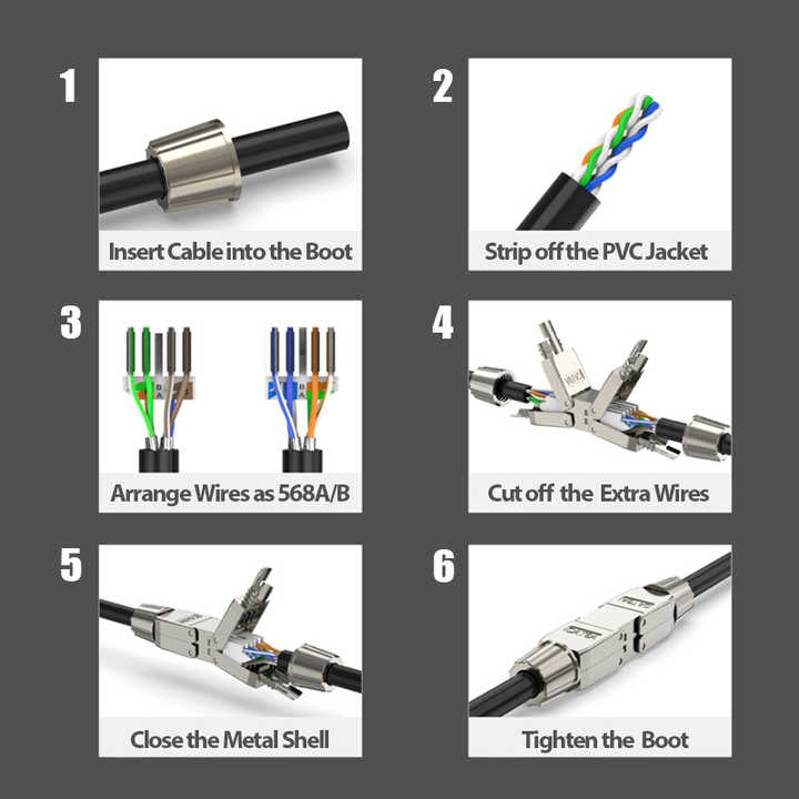Адаптер, подовжувач мережевого провода 10Gbps Cat6A ZTC7-Z04 Адаптер, подовжувач мережевого провода 10Gbps Cat6A ZTC7-Z04